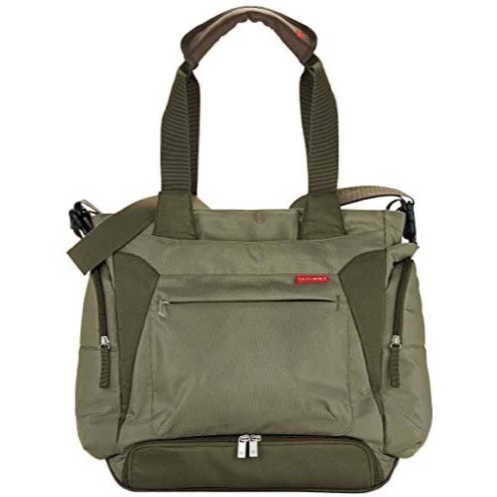 Skip Hop Large Olive Green diaper bag